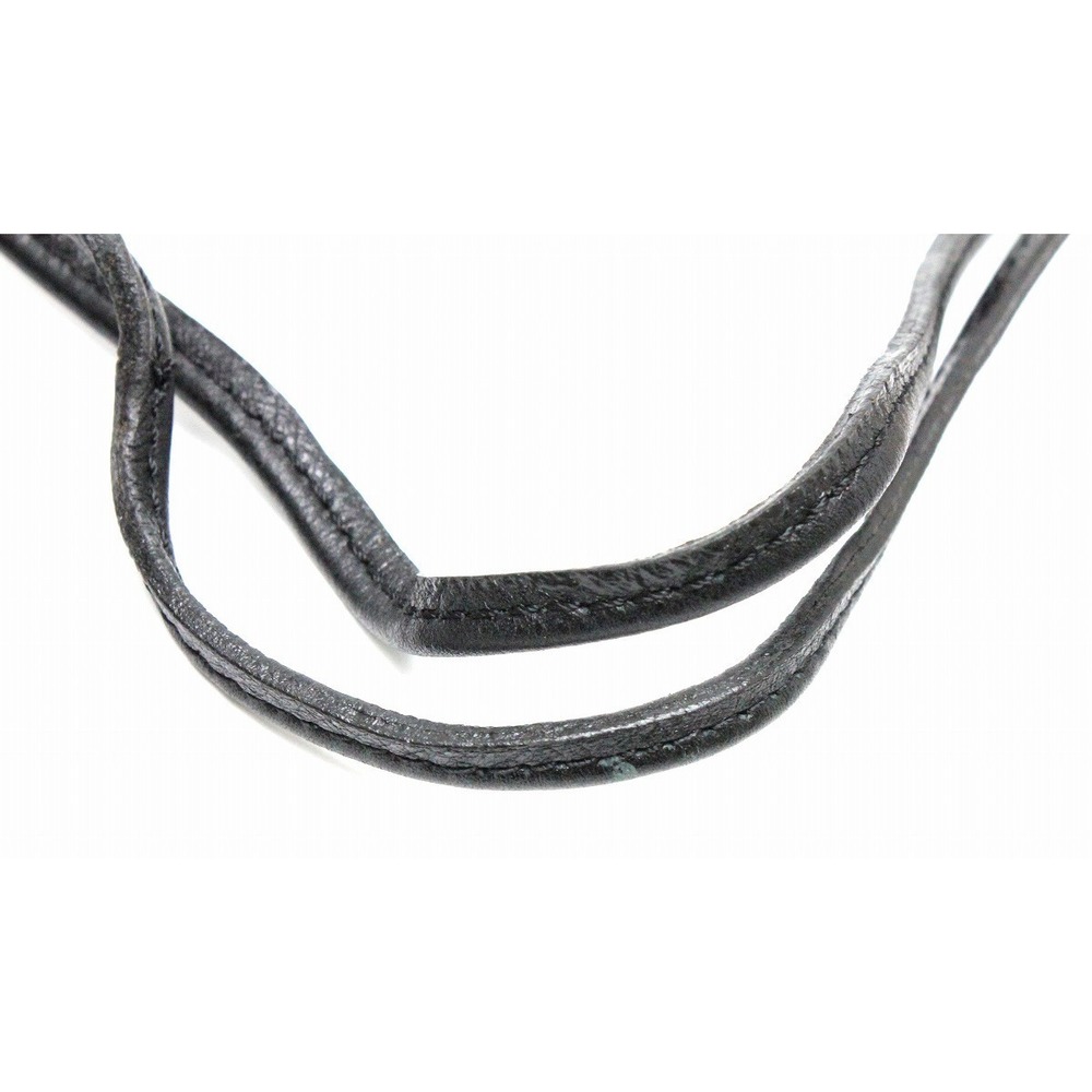 Prada Drawstring Nylon Leather Black Silver Pouch… - image 4